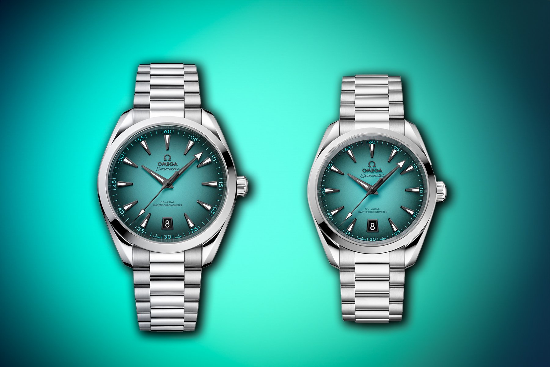 Meet the Best Swiss Replica Omega Seamaster Aqua Terra 150 Metre Gradient Turquoise Glamour