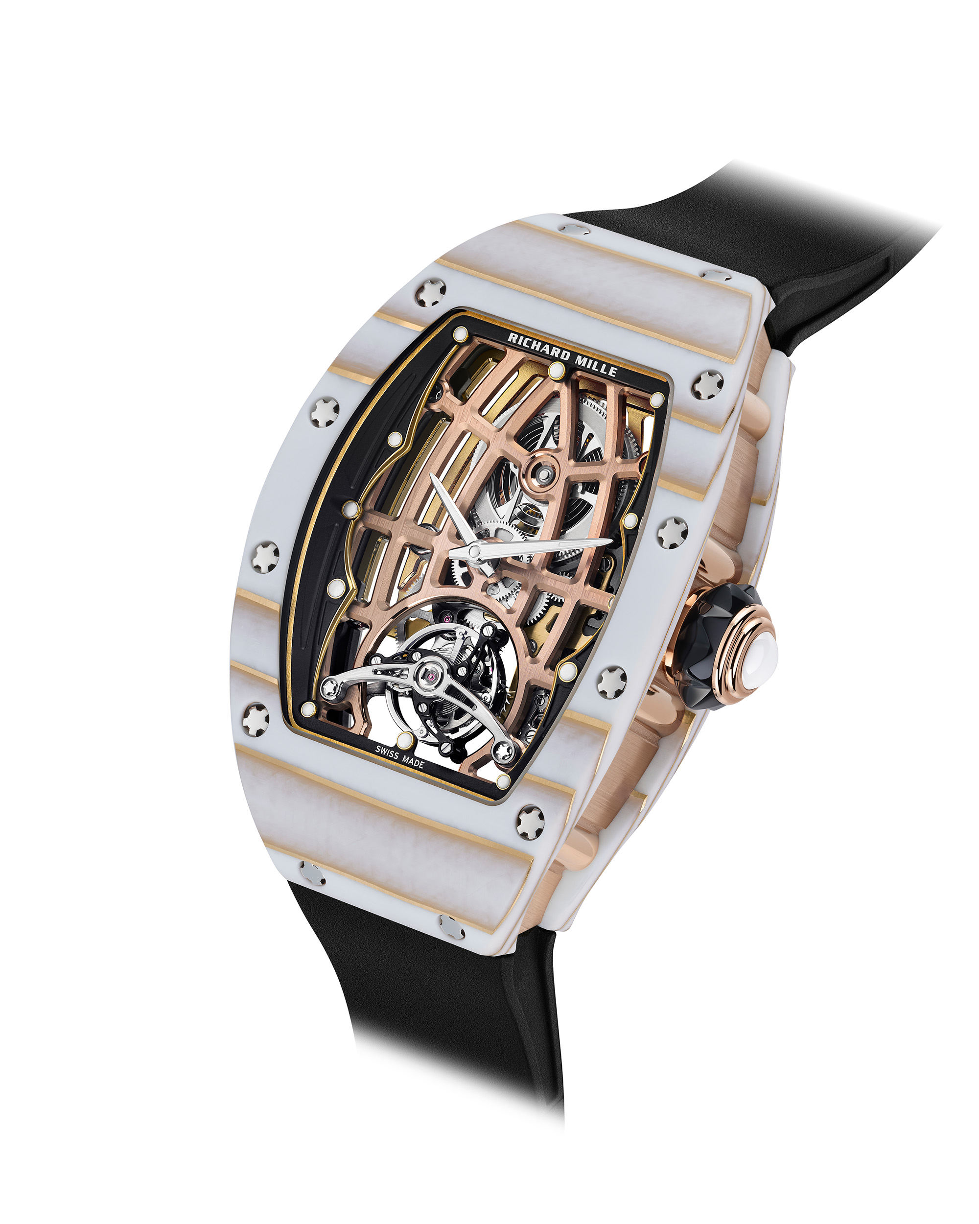 Richard Mille RM 07-02 Automatic Tourbillon In Gold Quartz TPT Luxury Replica Watch